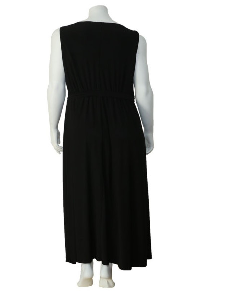 Blusa-talla-grande-gordita-cuello-bandeja-manga-3/4-arabescos-3XL-R749