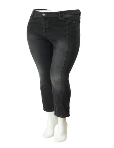 Blusa-talla-grande-gordita-cuello-bandeja-manga-3/4-arabescos-3XL-R749