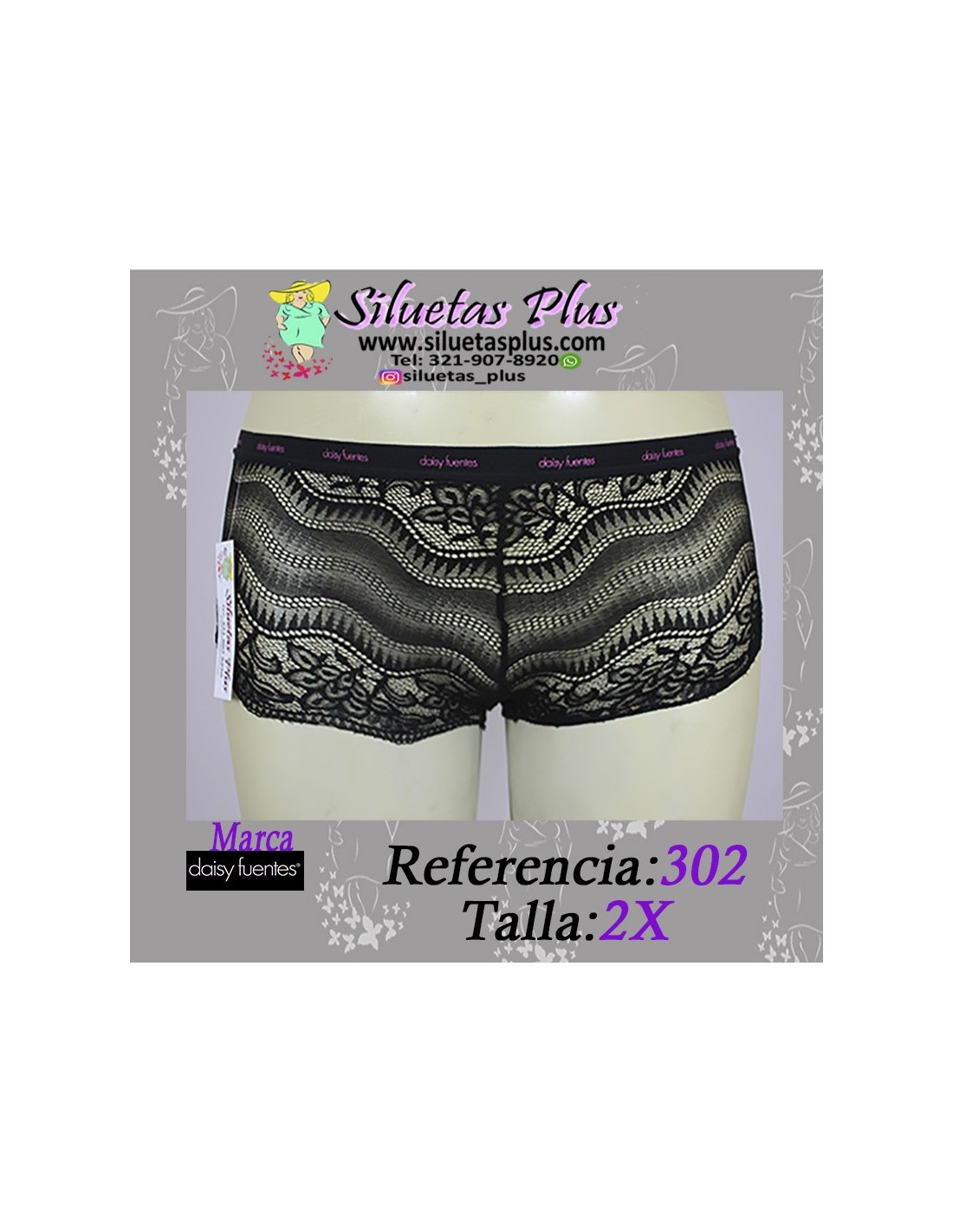 Pantytallagrande2XLbóxerencajenegroR0302