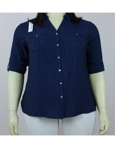 blusa talla grande gordita azul camisa colombia 3XL R365 1.jpg
